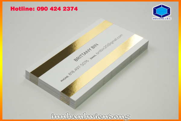Foil business card 